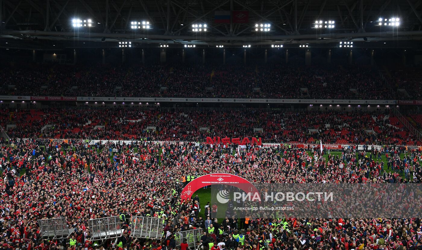 Празднование чемпионства ФК "Спартак"