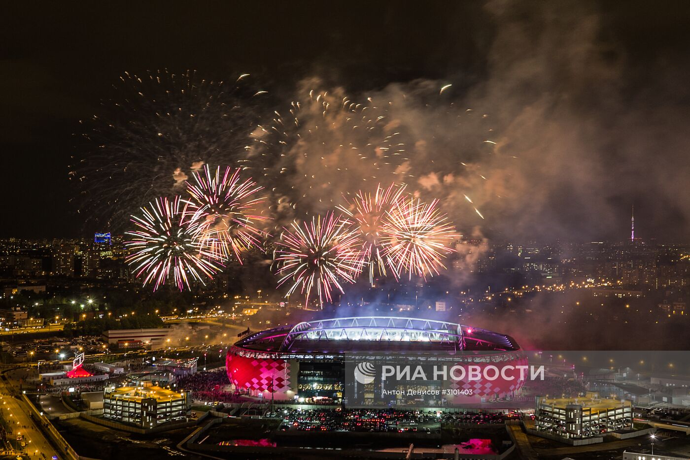 Празднование чемпионства ФК "Спартак"