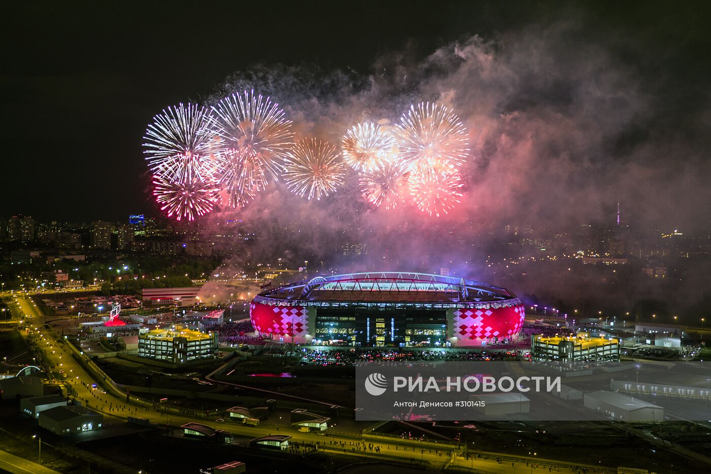 Празднование чемпионства ФК "Спартак"