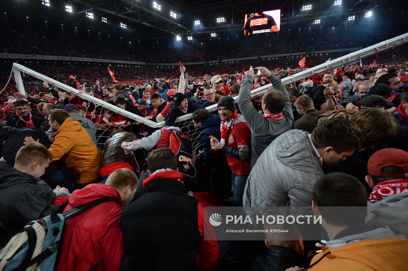 Празднование чемпионства ФК "Спартак"