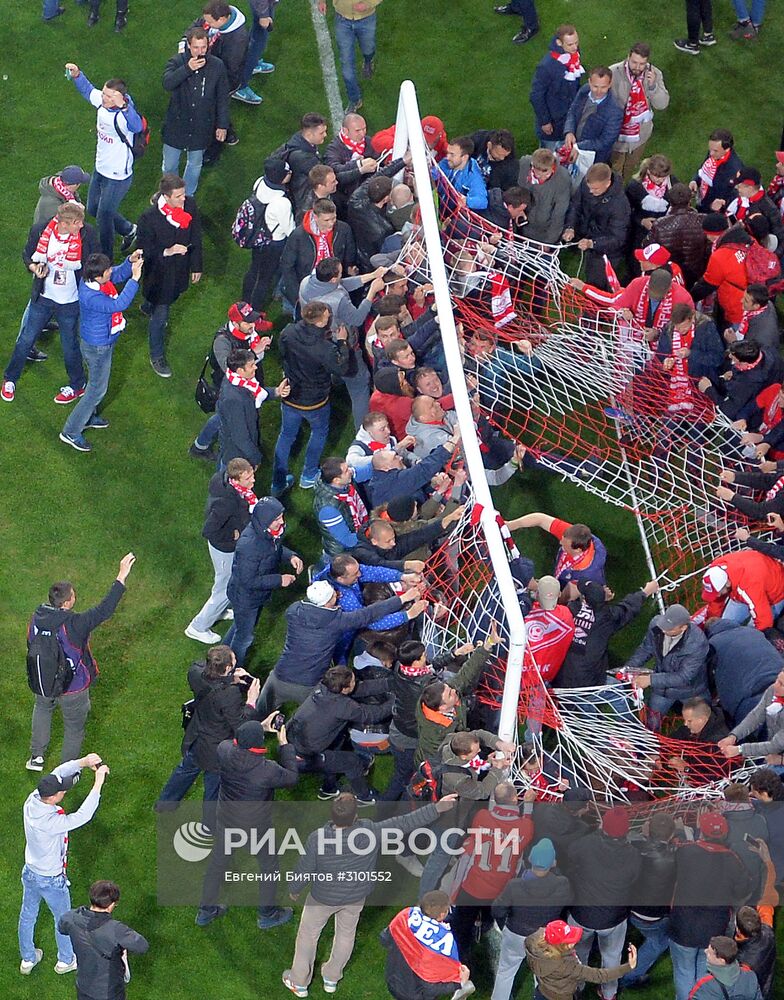 Празднование чемпионства ФК "Спартак"