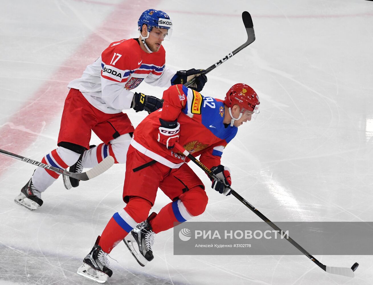 Хоккей. Чемпионат мира. Матч Россия - Чехия