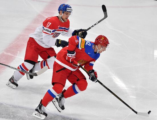 Хоккей. Чемпионат мира. Матч Россия - Чехия