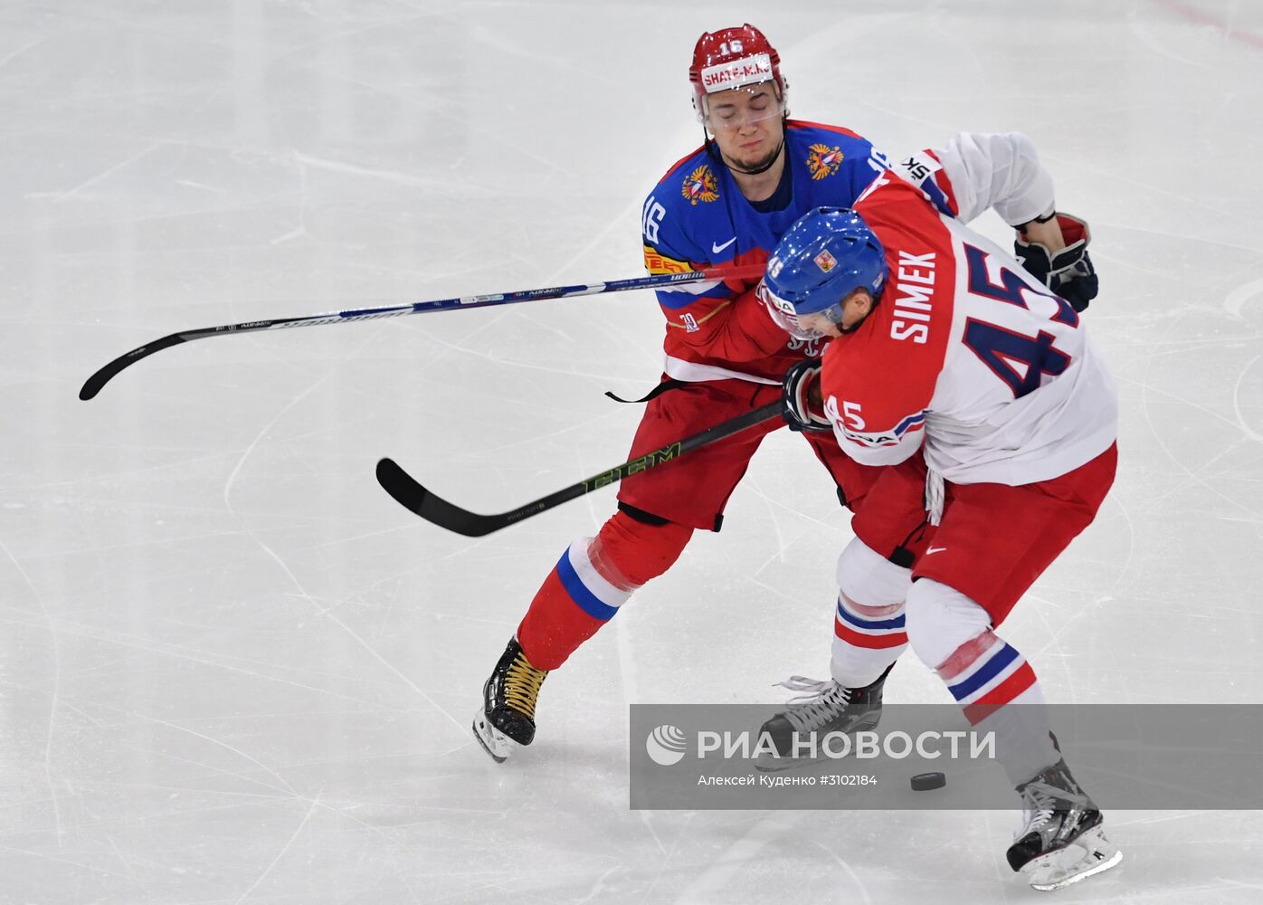 Хоккей. Чемпионат мира. Матч Россия - Чехия