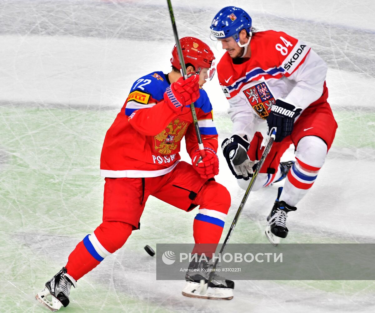 Хоккей. Чемпионат мира. Матч Россия - Чехия