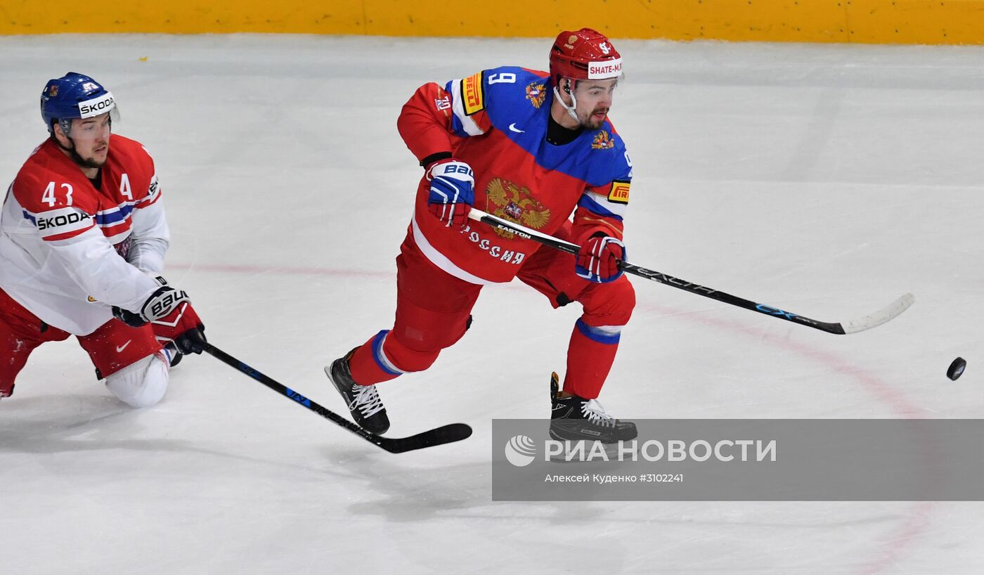 Хоккей. Чемпионат мира. Матч Россия - Чехия