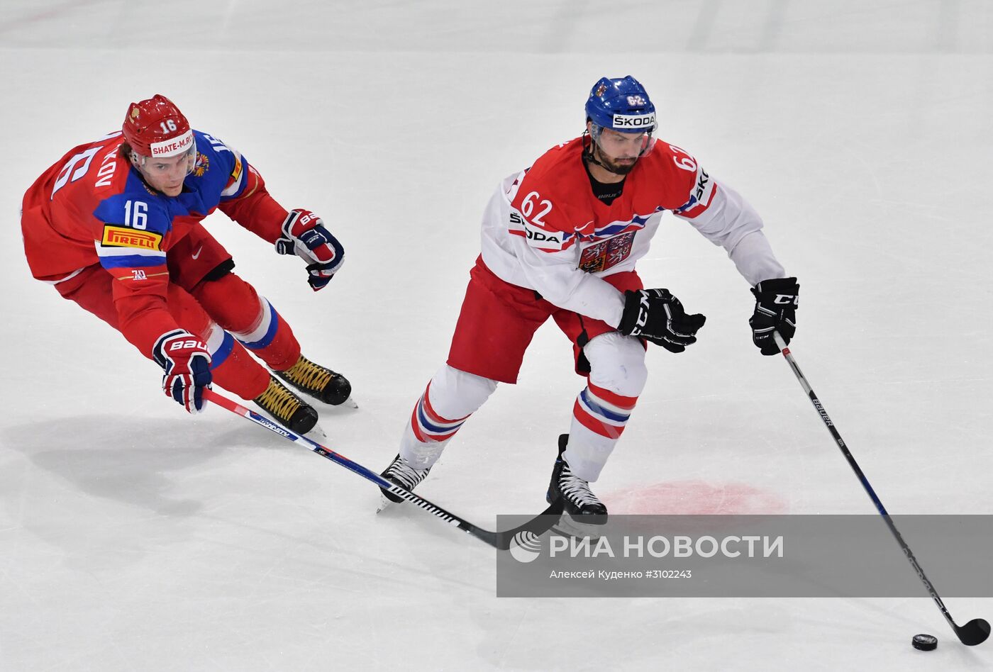 Хоккей. Чемпионат мира. Матч Россия - Чехия