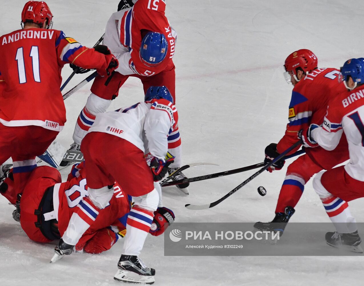 Хоккей. Чемпионат мира. Матч Россия - Чехия