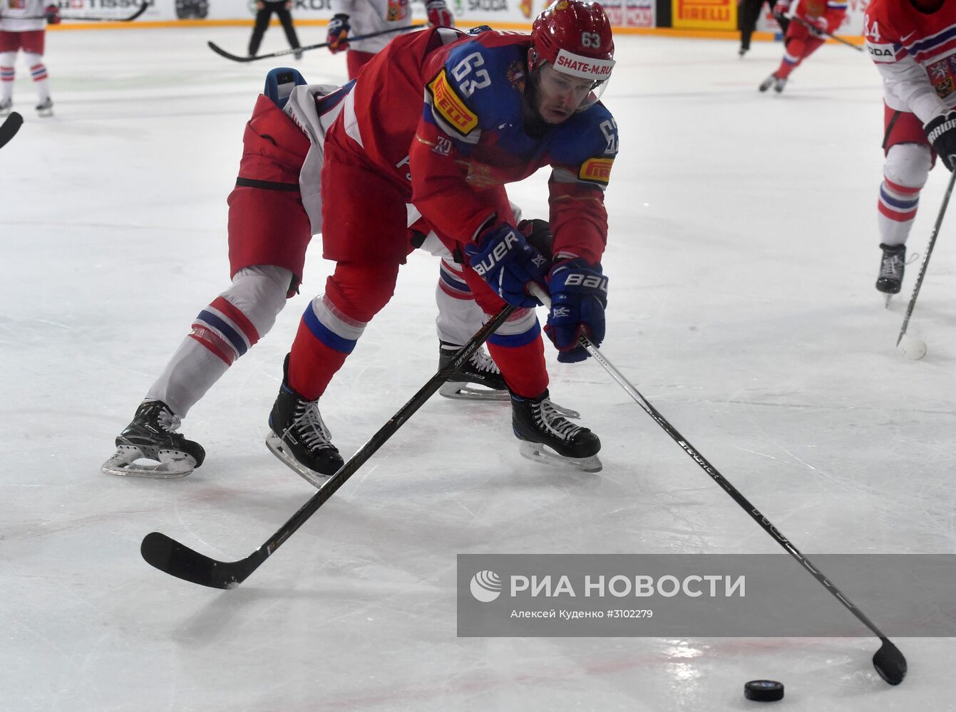 Хоккей. Чемпионат мира. Матч Россия - Чехия