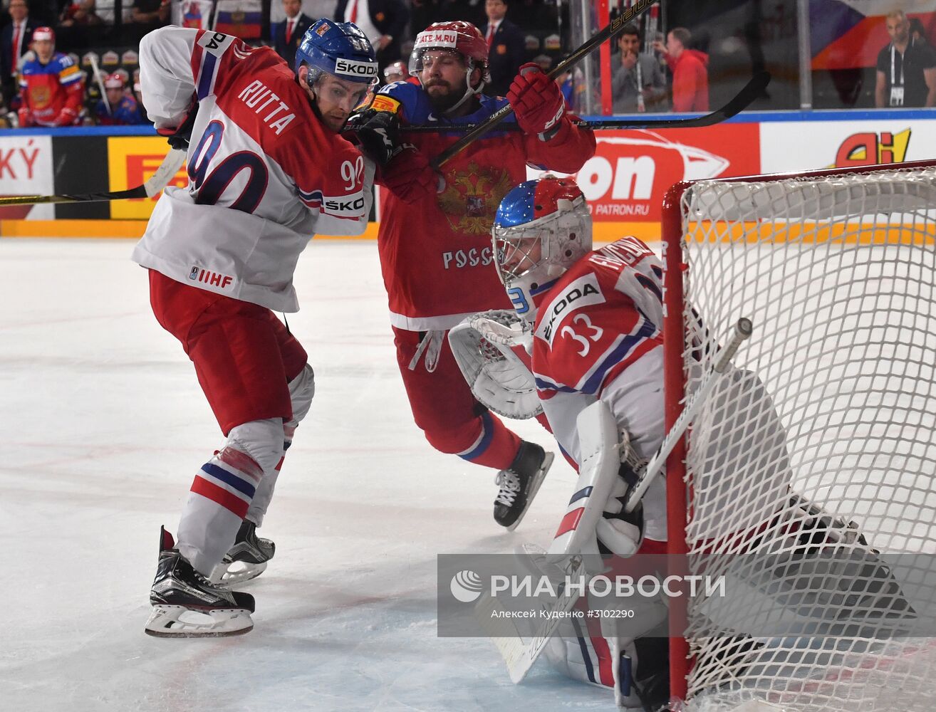 Хоккей. Чемпионат мира. Матч Россия - Чехия