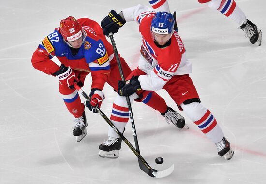 Хоккей. Чемпионат мира. Матч Россия - Чехия