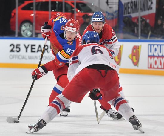 Хоккей. Чемпионат мира. Матч Россия - Чехия