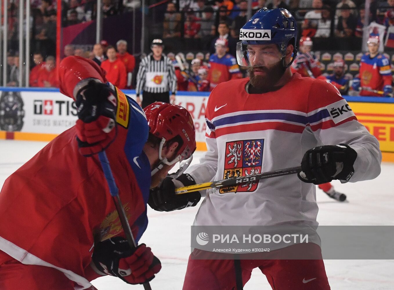 Хоккей. Чемпионат мира. Матч Россия - Чехия