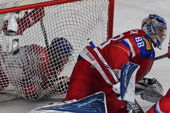 Хоккей. Чемпионат мира. Матч Россия - Чехия