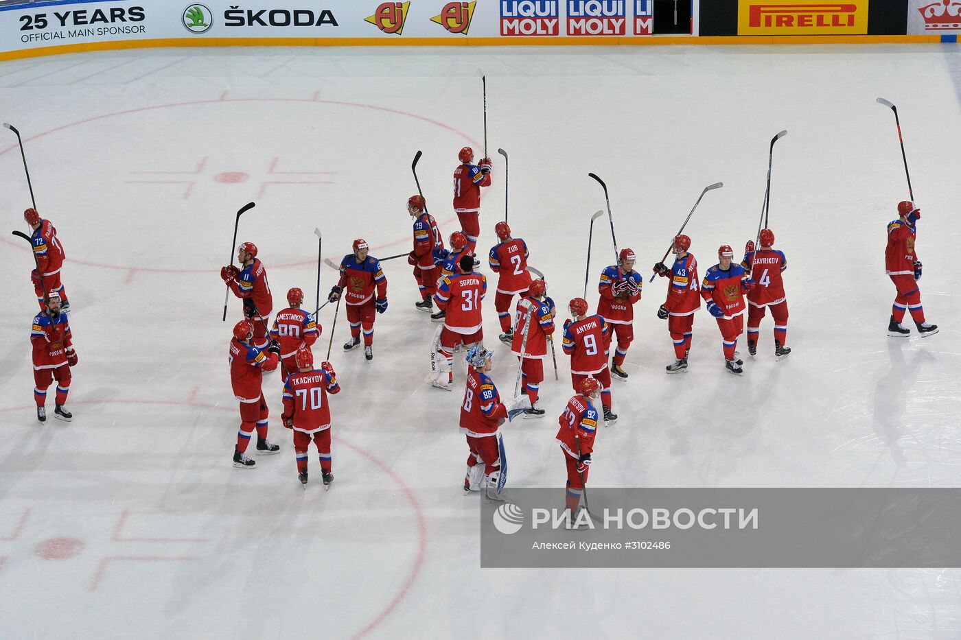 Хоккей. Чемпионат мира. Матч Россия - Чехия