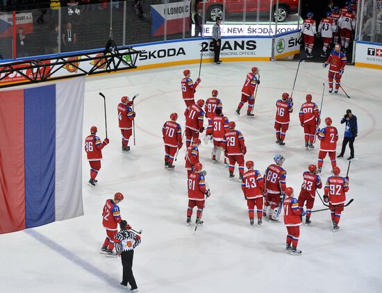 Хоккей. Чемпионат мира. Матч Россия - Чехия