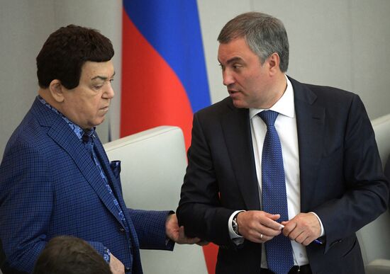 Пленарное заседание Госдумы РФ