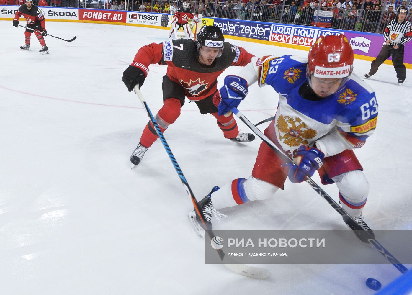 Хоккей. Чемпионат мира. Матч Канада - Россия