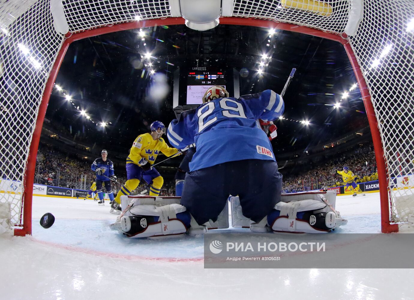 Хоккей. Чемпионат мира. Матч Швеция - Финляндия