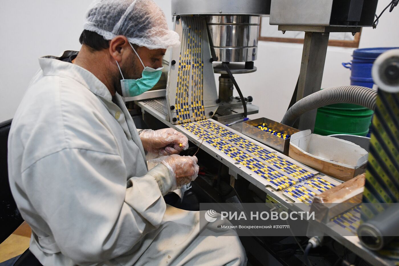 Фармацевтическая фабрика на востоке Дамаска в районе Баб аль Шарки