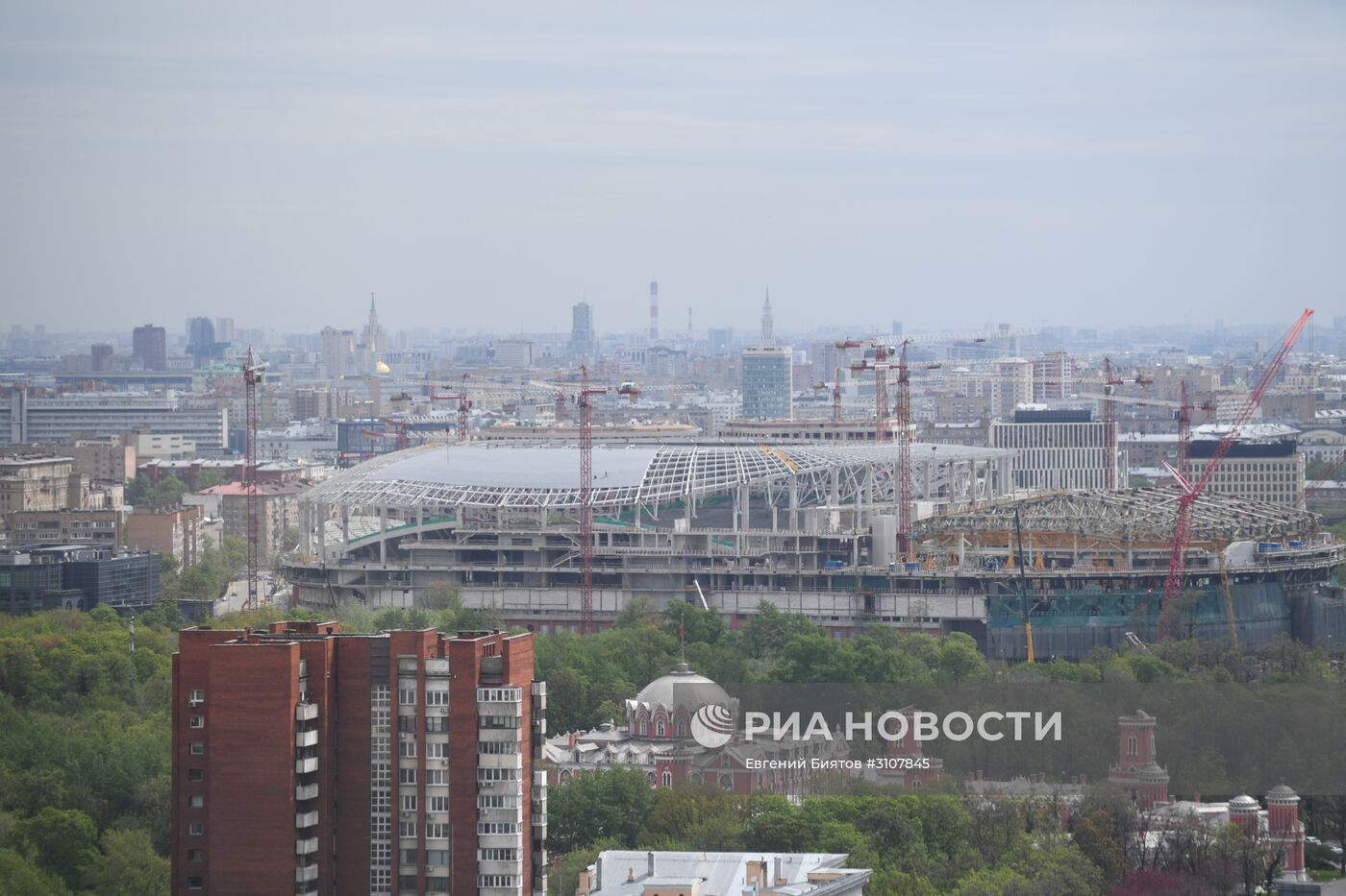 Реконструкция стадиона "ВТБ Арена Парк" (бывший стадион "Динамо") на Ленинградском проспекте в Москве