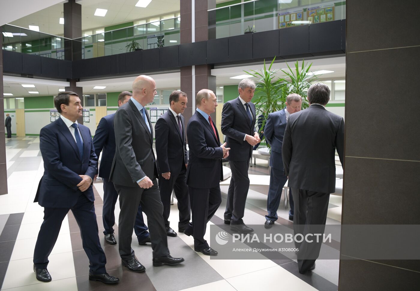 Рабочая поездка президента РФ В. Путина в Краснодарский край