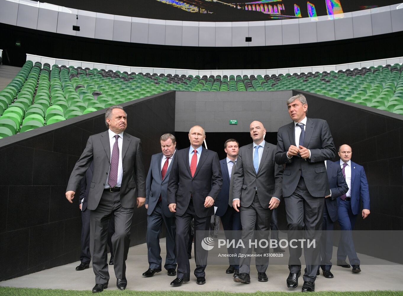 Рабочая поездка президента РФ В. Путина в Краснодарский край