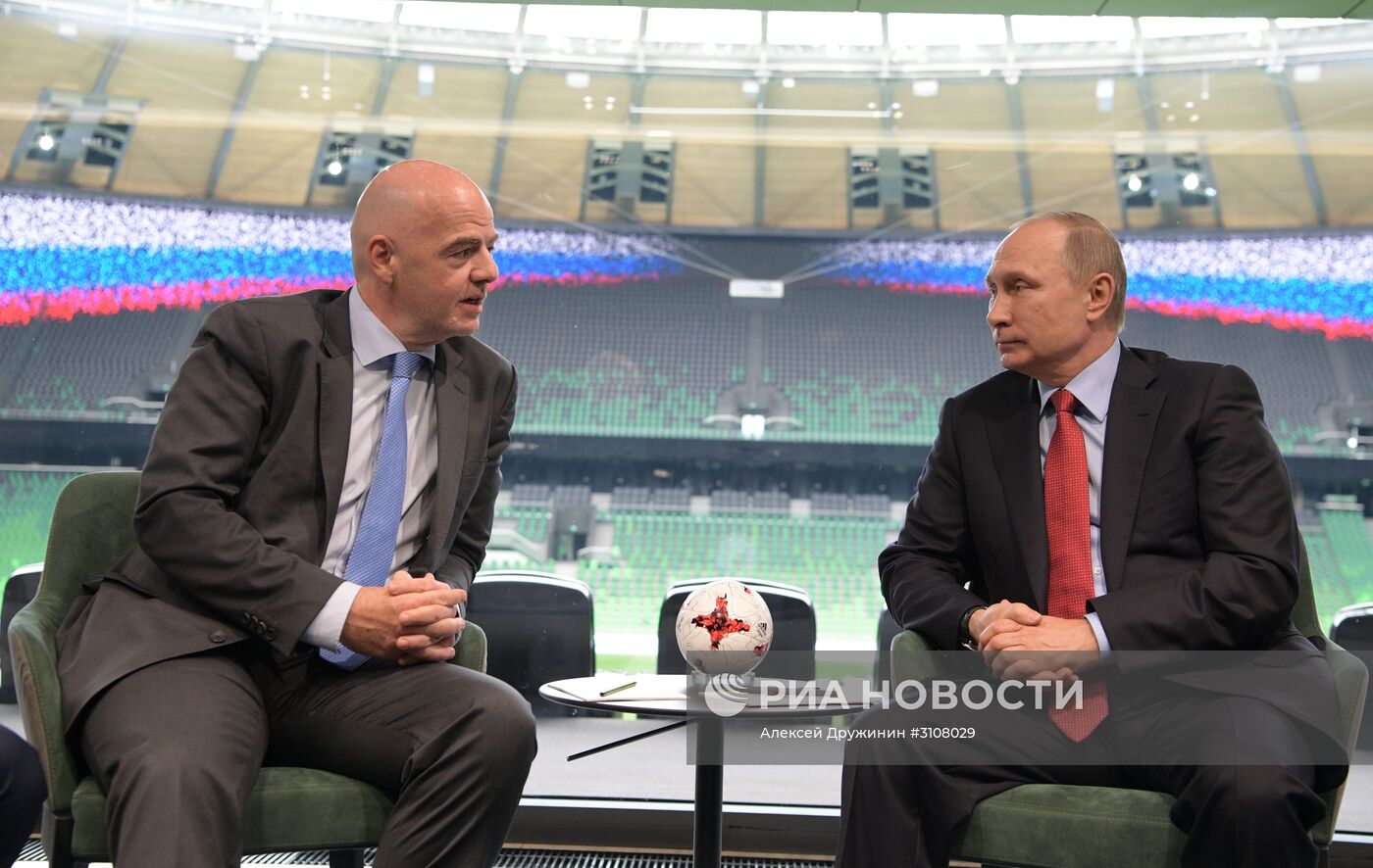 Рабочая поездка президента РФ В. Путина в Краснодарский край