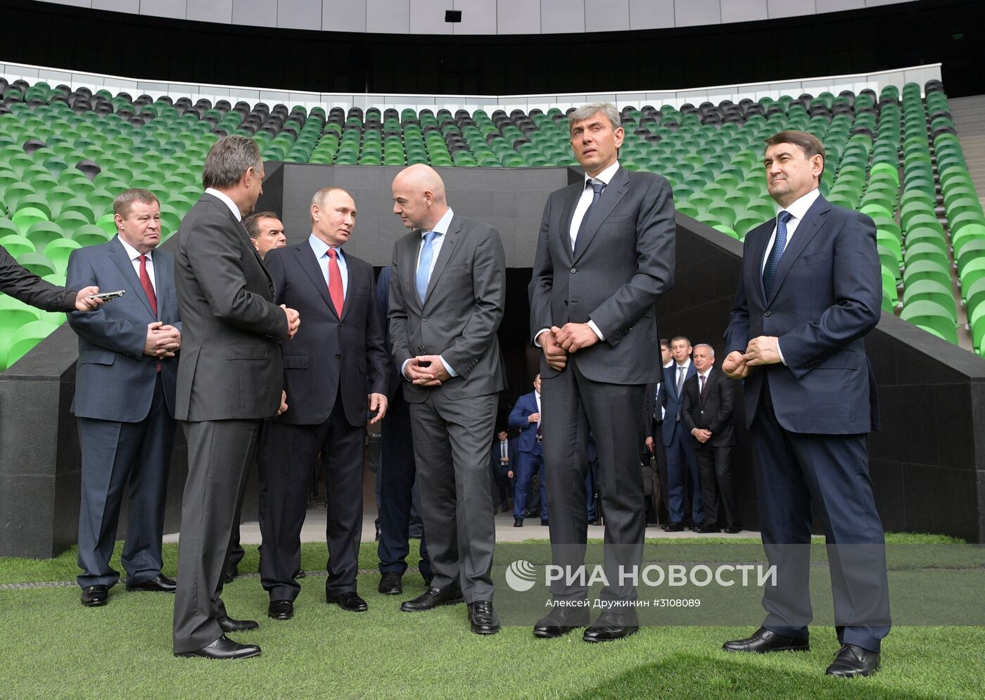 Рабочая поездка президента РФ В. Путина в Краснодарский край