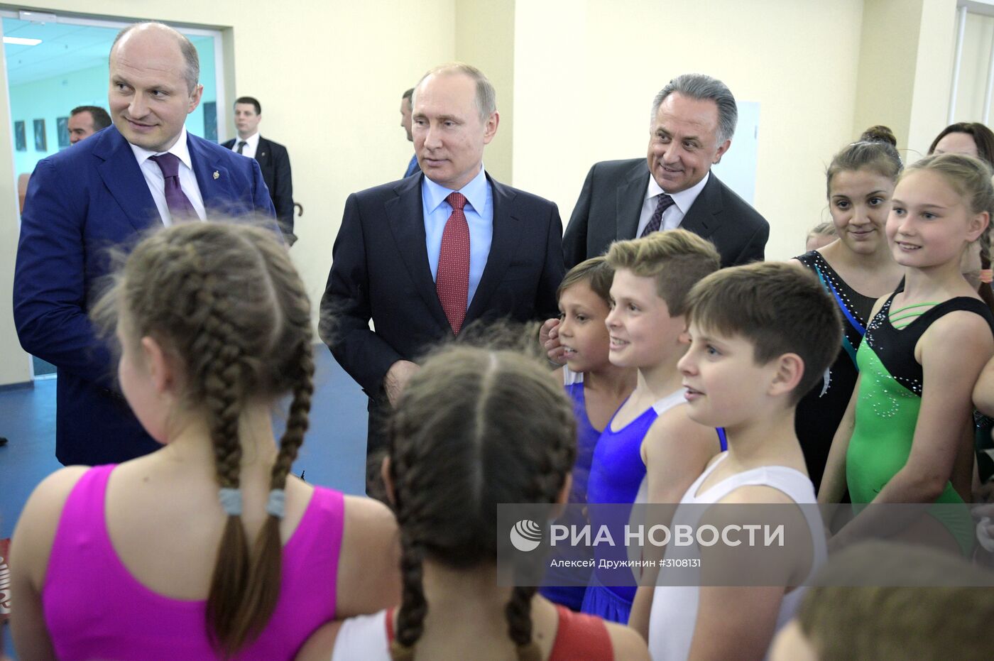 Рабочая поездка президента РФ В. Путина в Краснодарский край