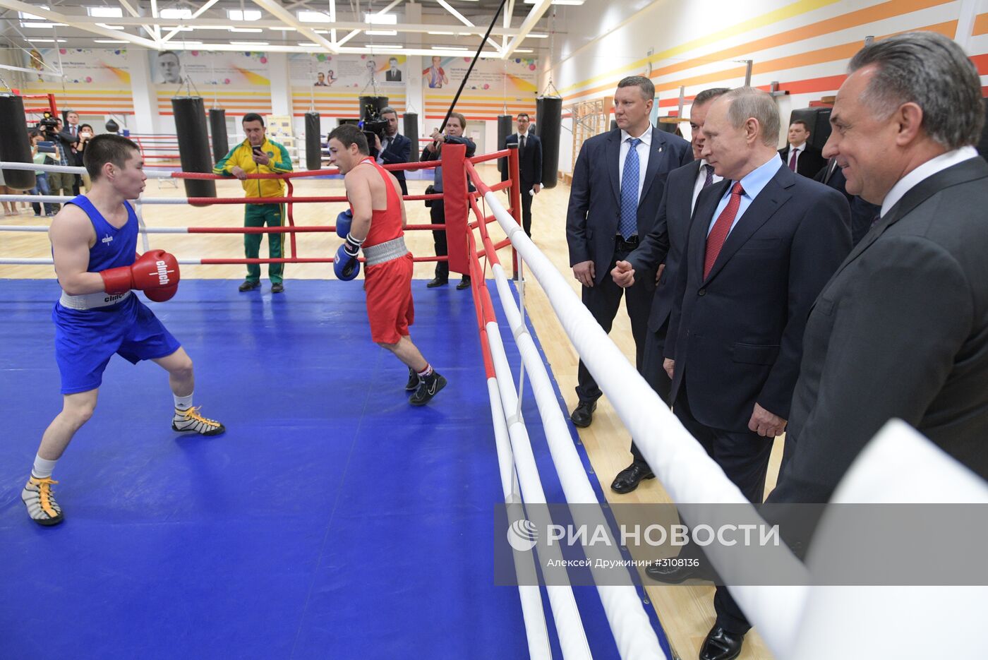 Рабочая поездка президента РФ В. Путина в Краснодарский край