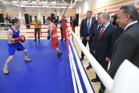 Рабочая поездка президента РФ В. Путина в Краснодарский край