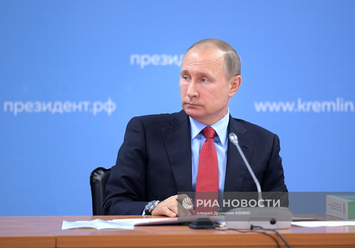 Рабочая поездка президента РФ В. Путина в Краснодарский край