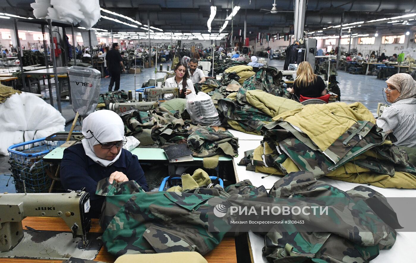 Швейная фабрика в пригороде Дамаска