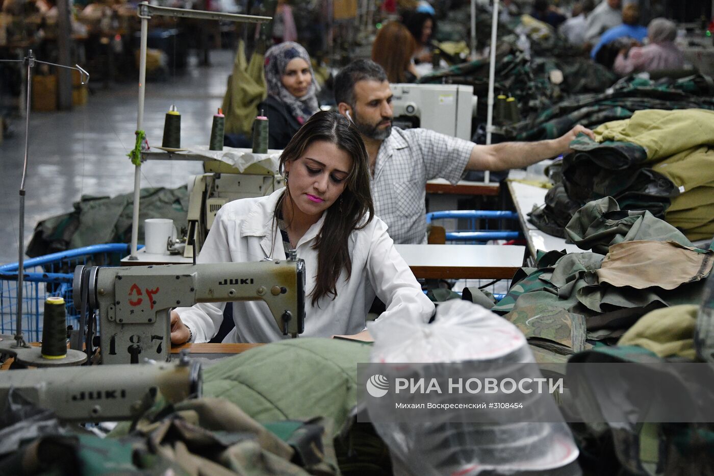 Швейная фабрика в пригороде Дамаска