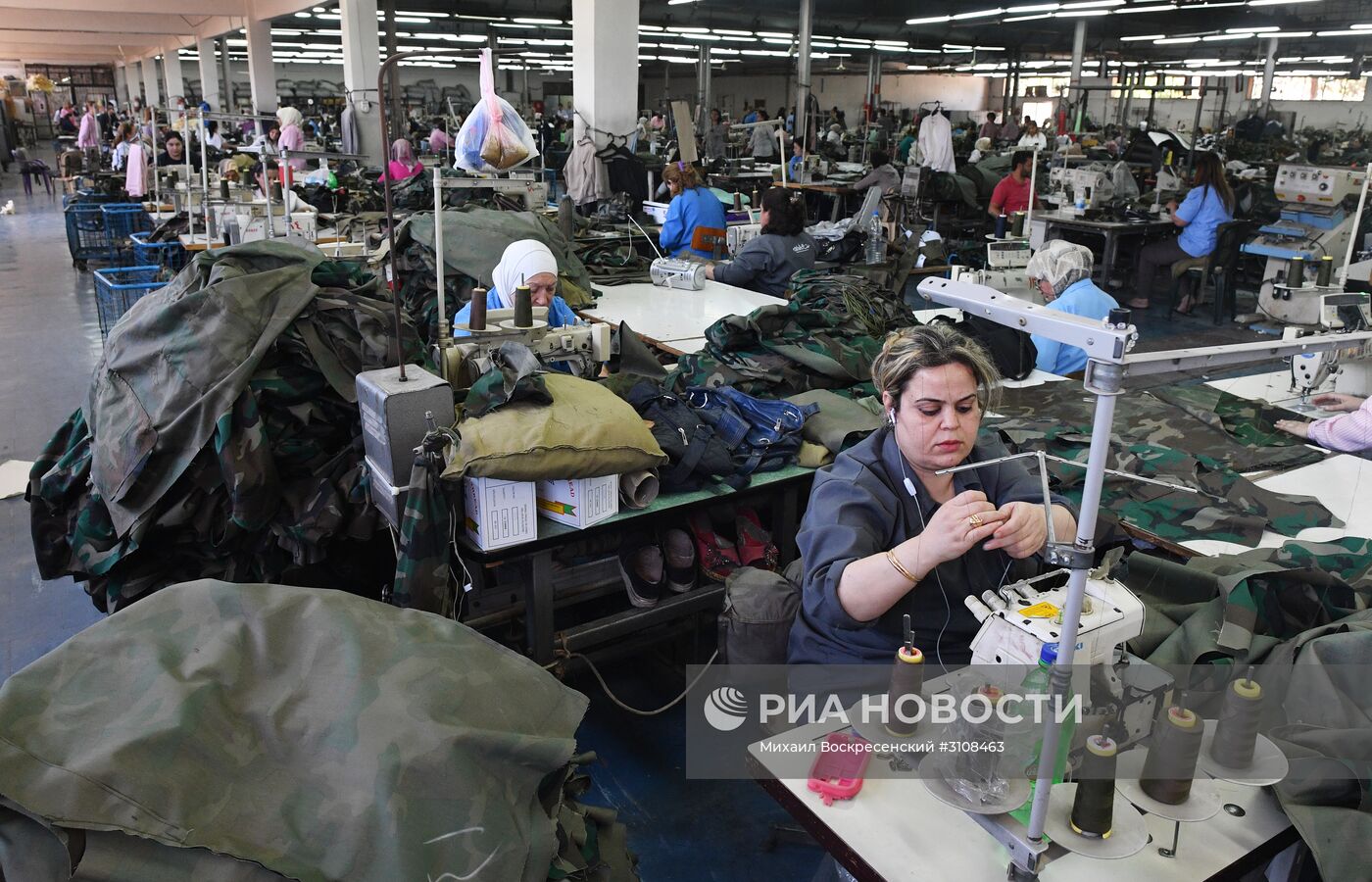 Швейная фабрика в пригороде Дамаска
