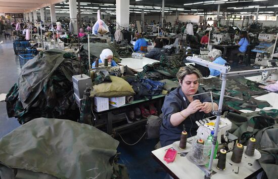 Швейная фабрика в пригороде Дамаска