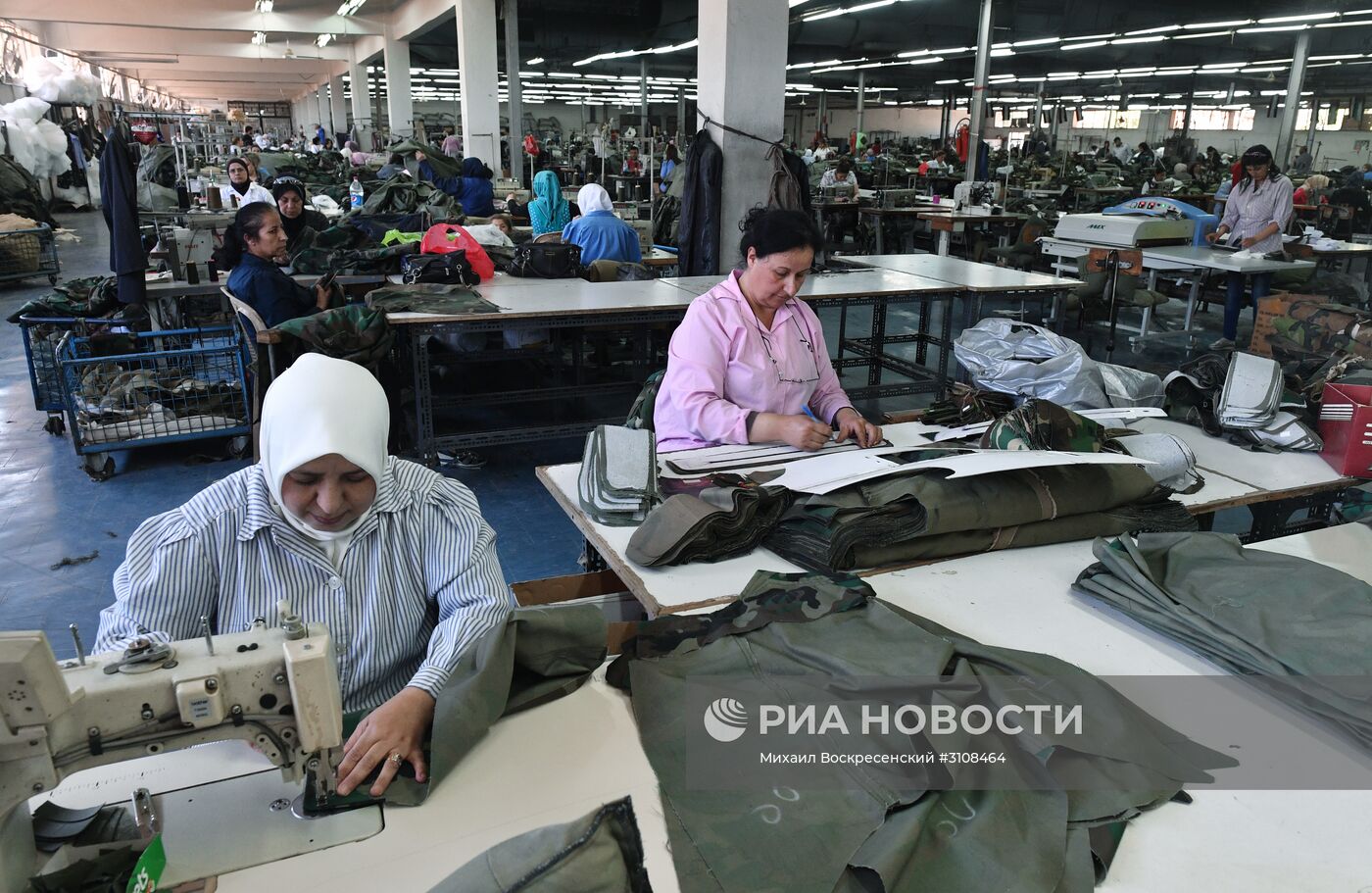 Швейная фабрика в пригороде Дамаска