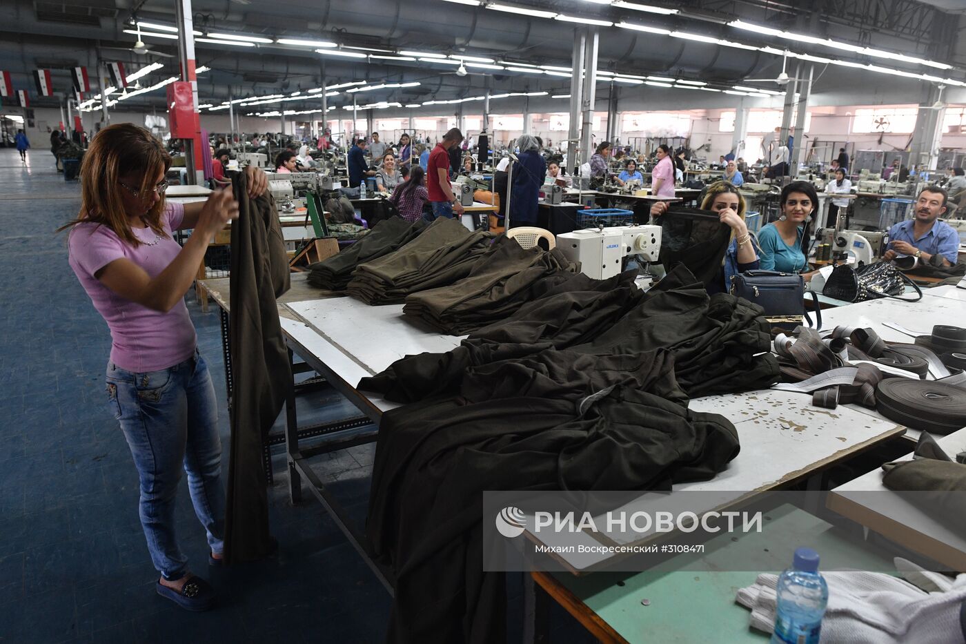 Швейная фабрика в пригороде Дамаска