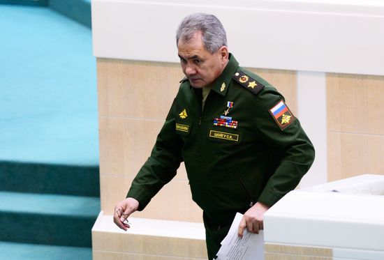 Заседание Совета федерации РФ