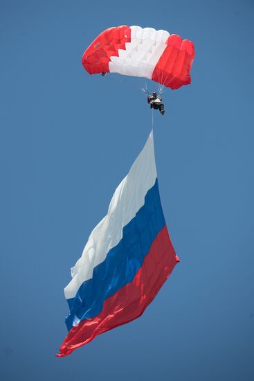 Подготовка к открытию выставки "День передовых технологий правоохранительных органов РФ"