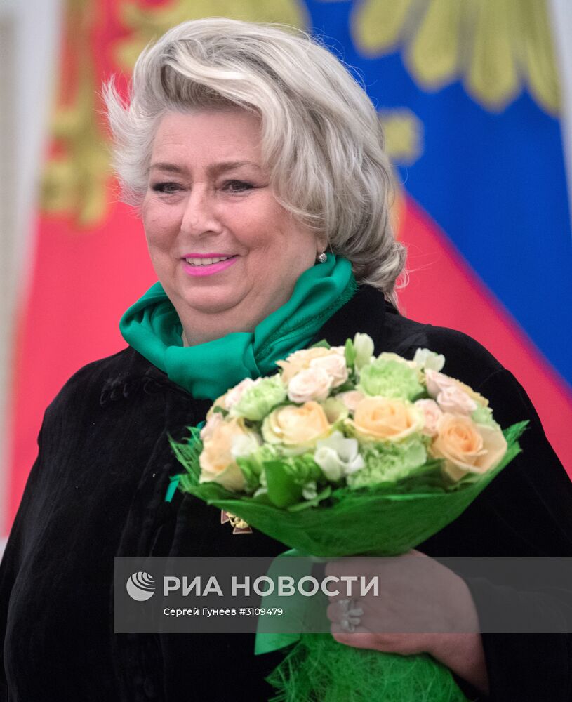 Церемония вручения государственных наград президентом РФ В. Путиным в Кремле