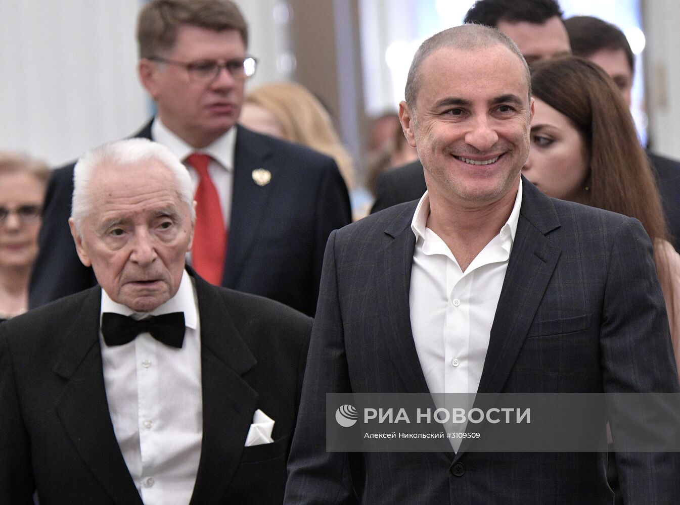 Церемония вручения государственных наград президентом РФ В. Путиным в Кремле