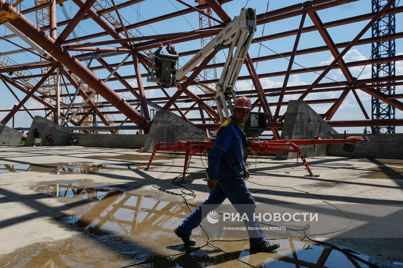 Строительство стадиона "Самара Арена"