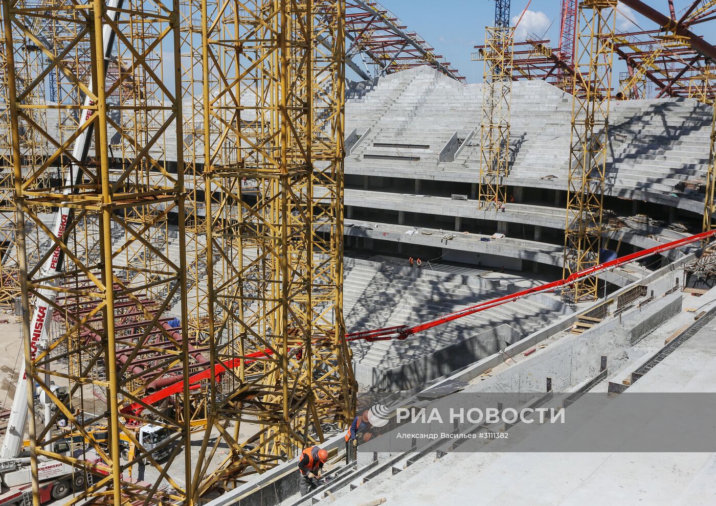 Строительство стадиона "Самара Арена"