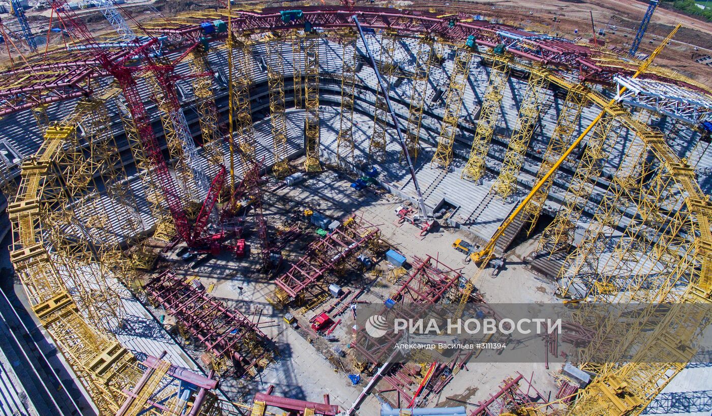 Строительство стадиона "Самара Арена"