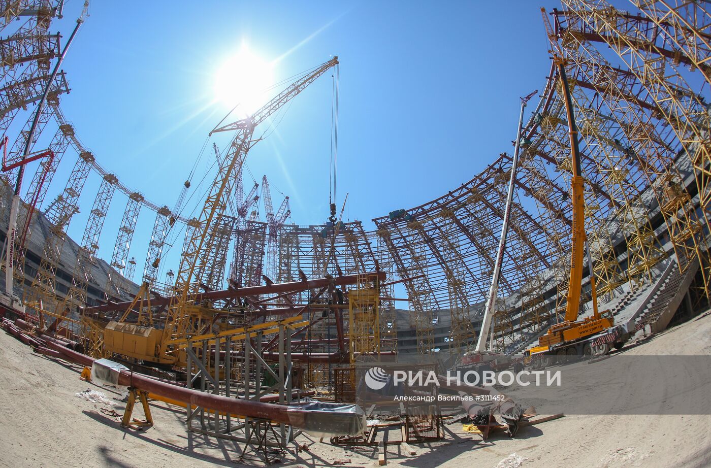 Строительство стадиона "Самара Арена"
