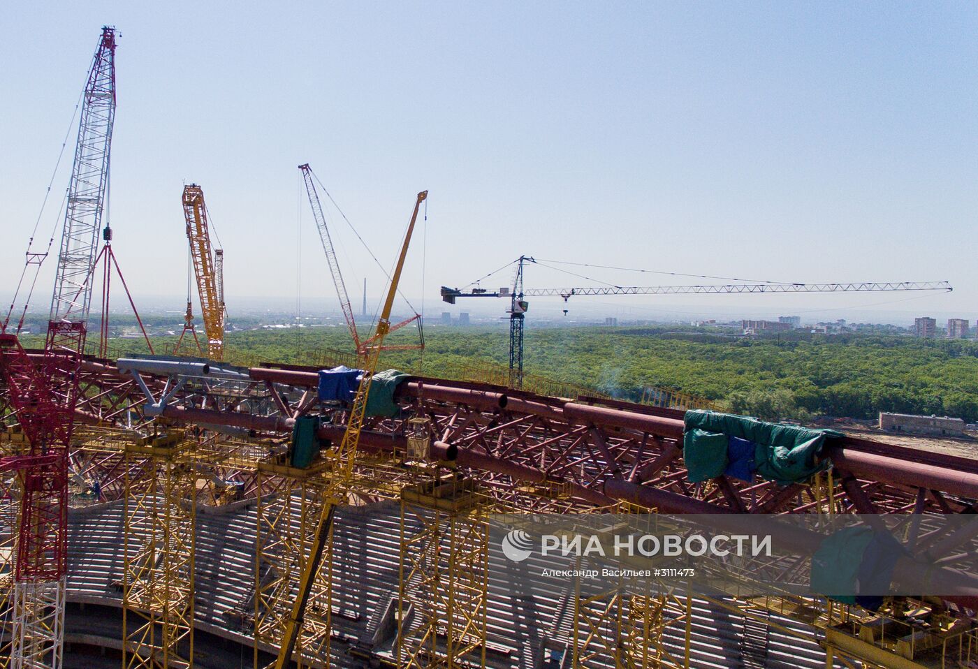 Строительство стадиона "Самара Арена"