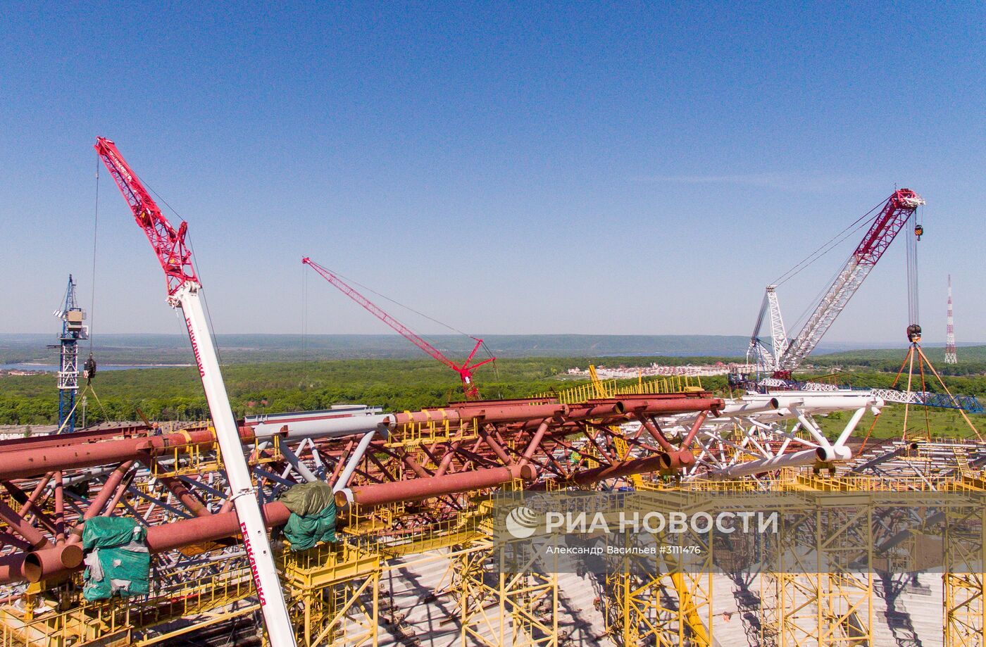 Строительство стадиона "Самара Арена"