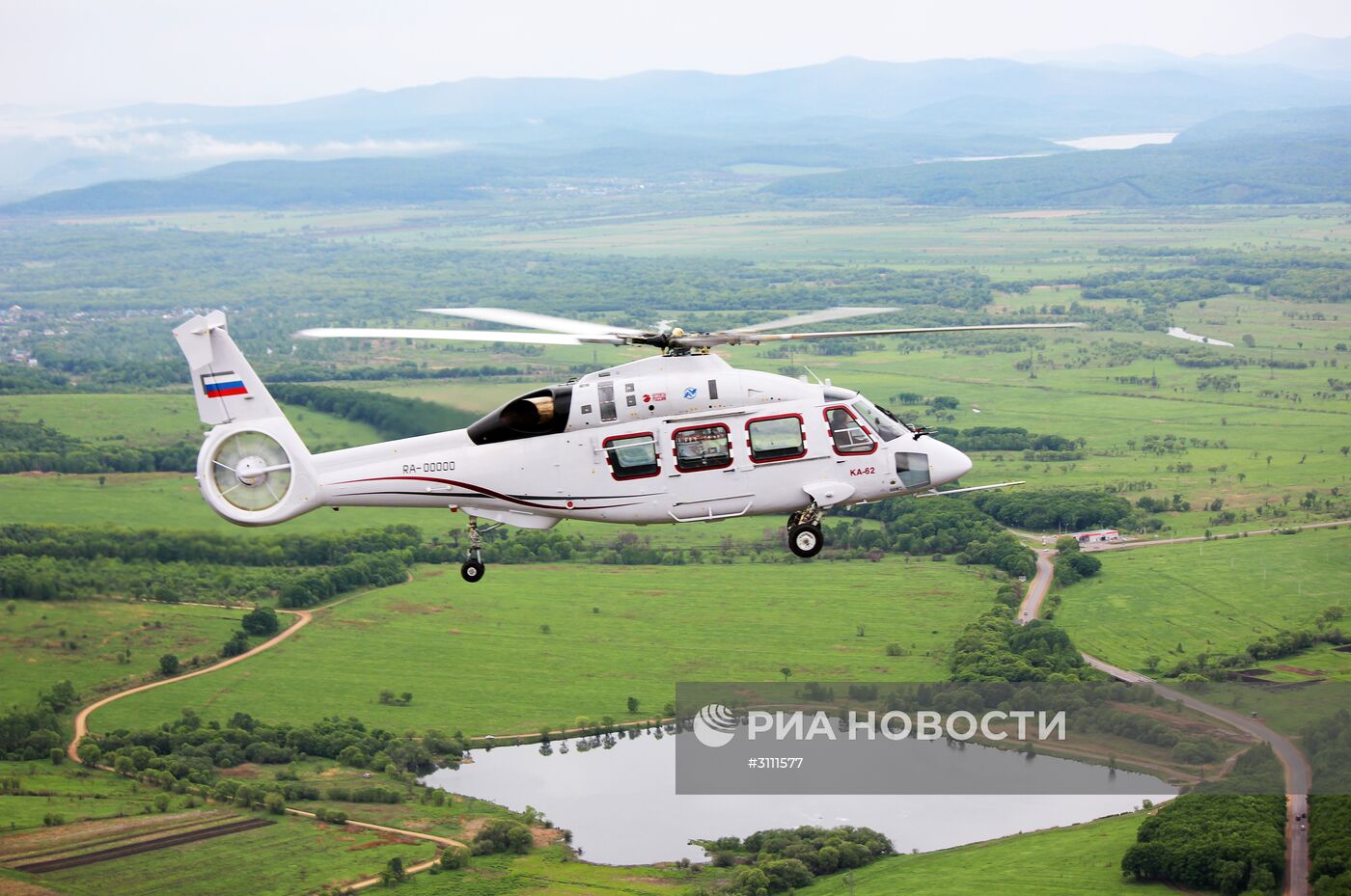 Полет нового российского вертолета Ка-62
